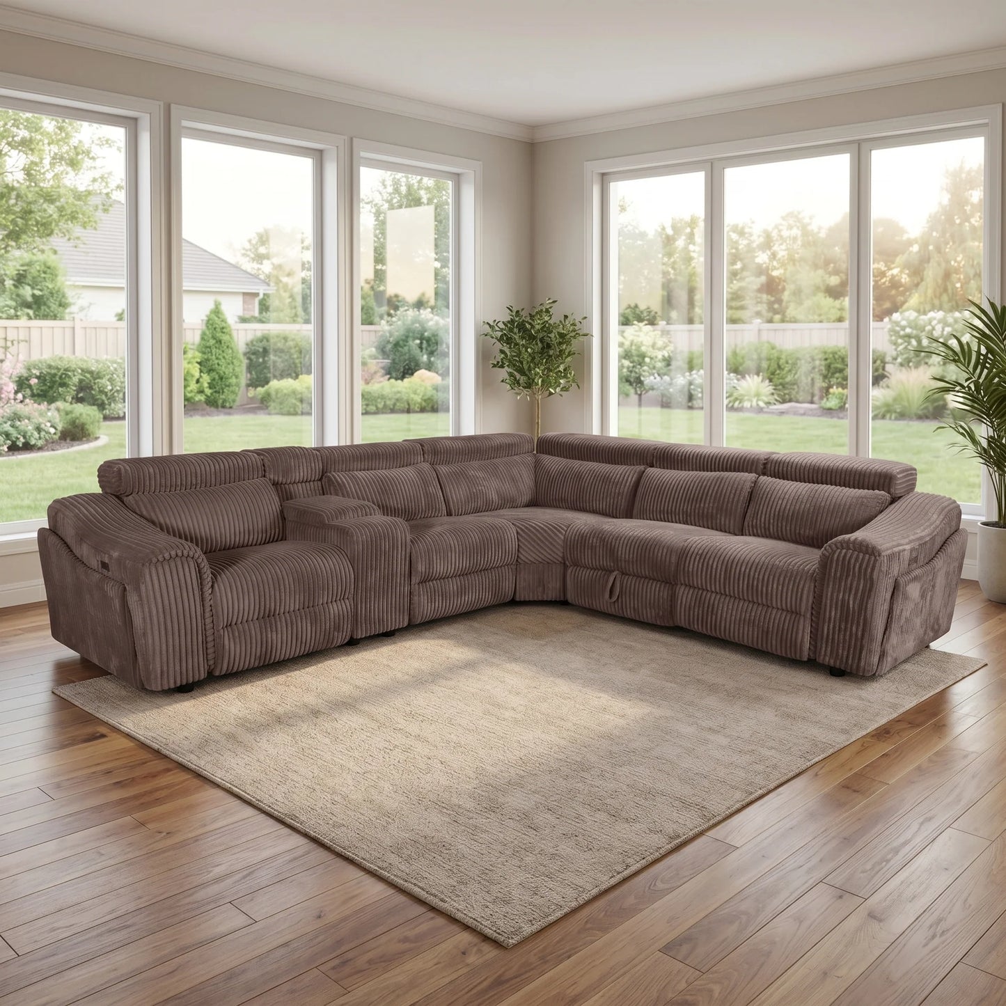 S7033 Yash (Brown) Sectional