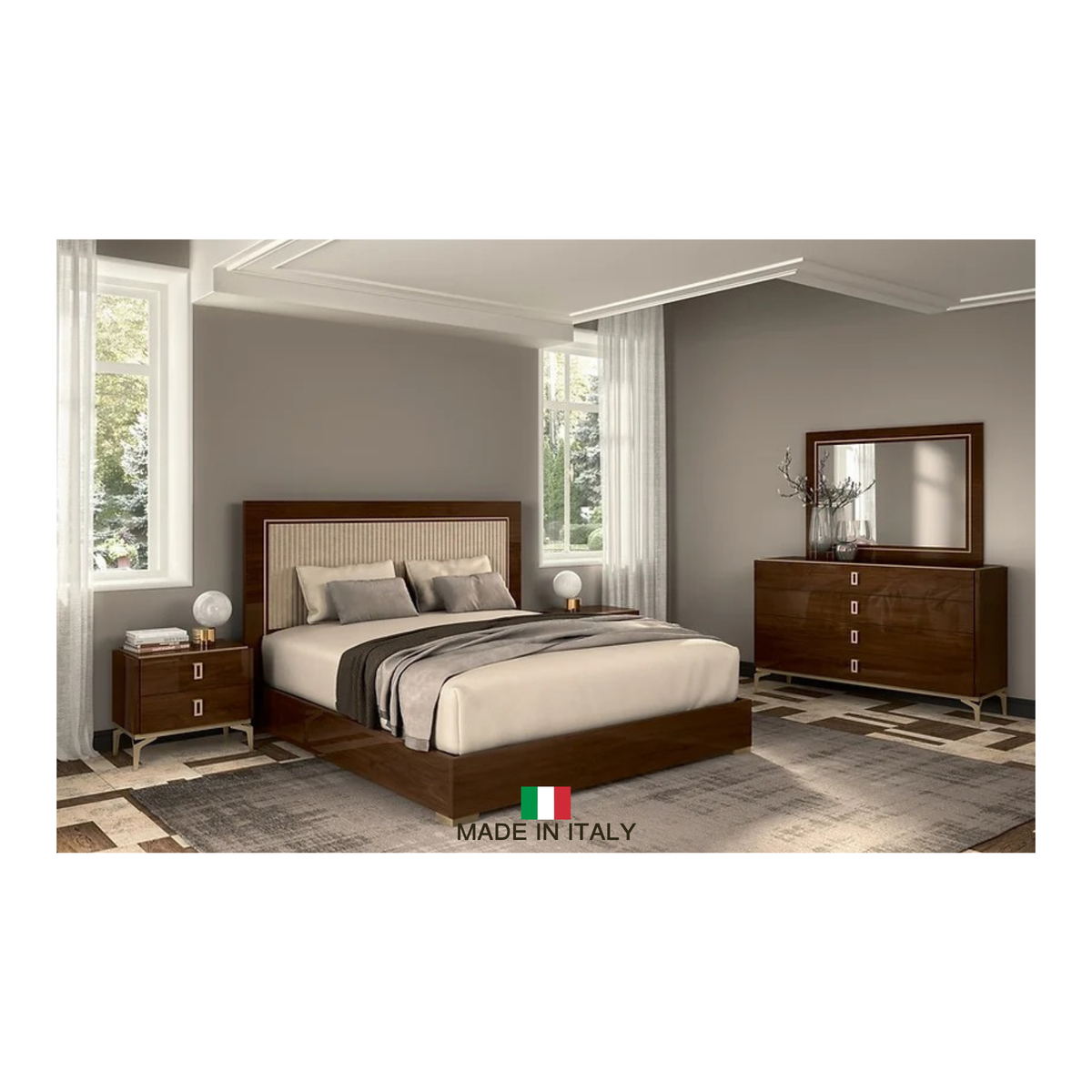 Eva Collection "UPH" - Dresser & Mirror