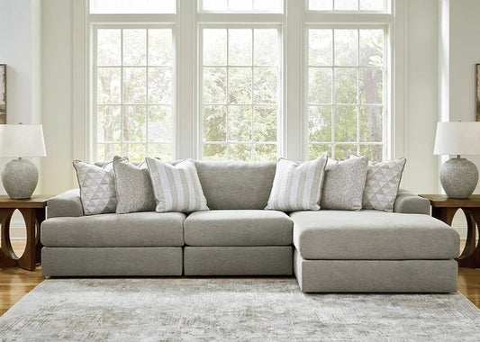 Ashley 58103 Avaliyah Ash Polyester Sectional 3 Pieces
