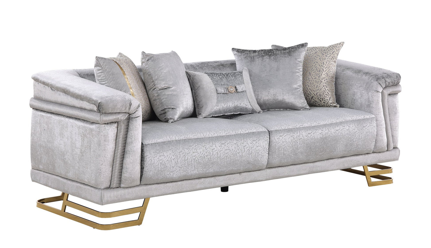 2pcs & 3pcs S1010 Amalfi GreySofa Loveseat & Chair