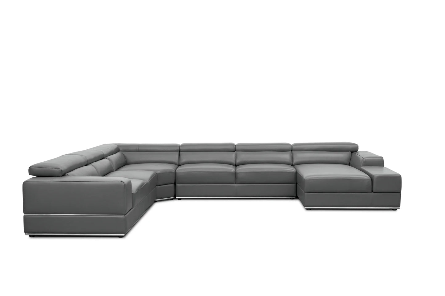 MI-5107 Nella 4pcs  Sectional Sofa Dark Grey