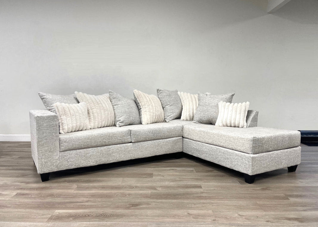 410 Cream Fabric Sectional