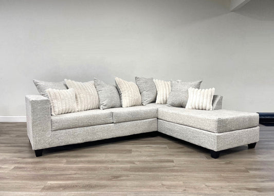 410 Cream Fabric Sectional