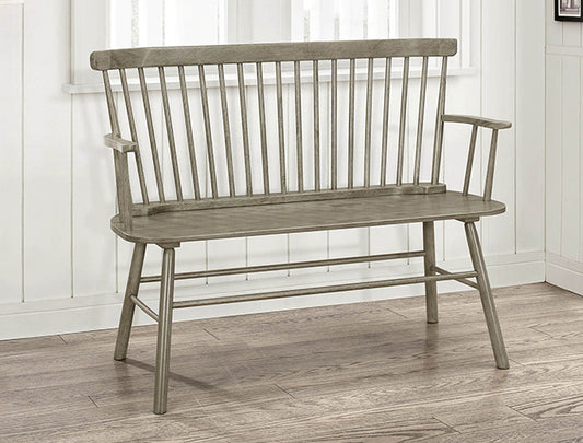 4185-bench-bk Jerimiah Spindleback Gray Bench