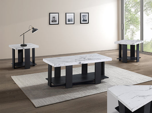 4230 Boris Marble Top Cocktail Table Set