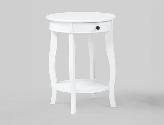 JACIE CHAIRSIDE TABLE WHITE