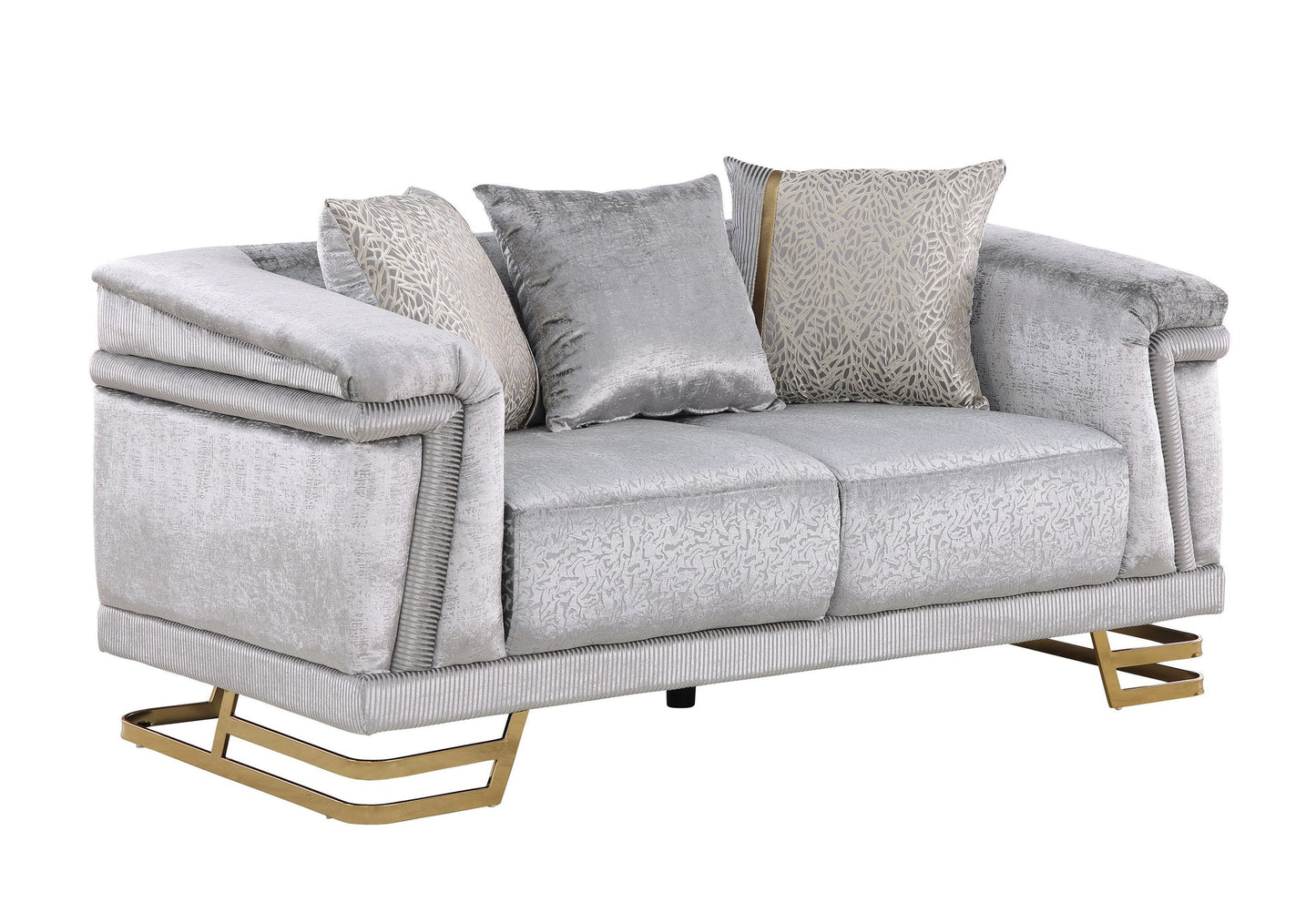 2pcs & 3pcs S1010 Amalfi GreySofa Loveseat & Chair