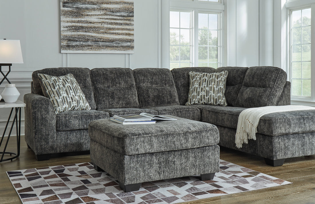 Ashley 505-04 Greyish Fabric Sectional