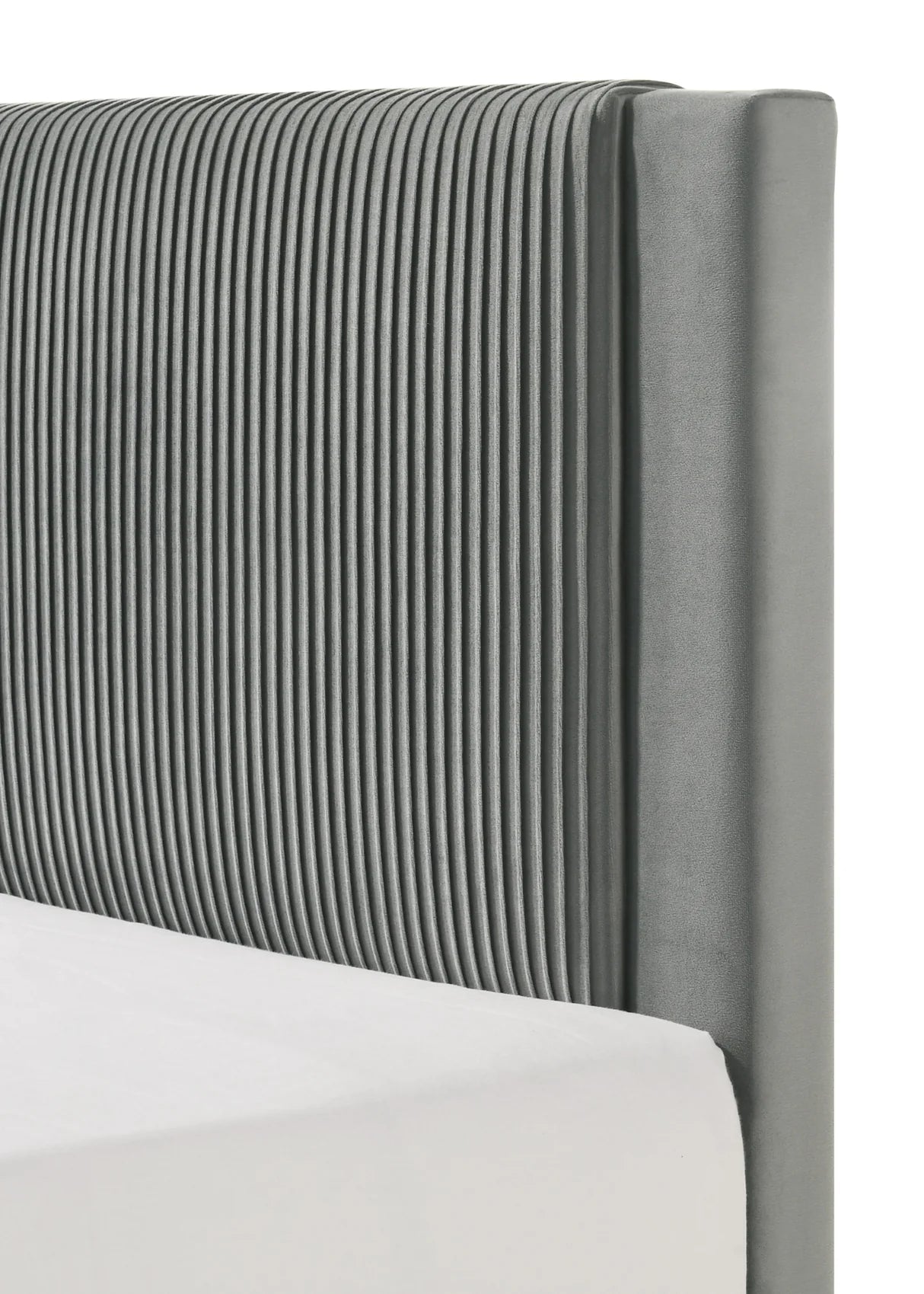 Lucia Light Grey Platform Bed Frame