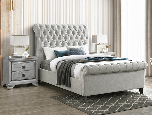 KATE QUEEN PLATFORM BED HEADBOARD