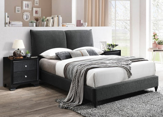 Jen Charcoal Boucle Bed Frame