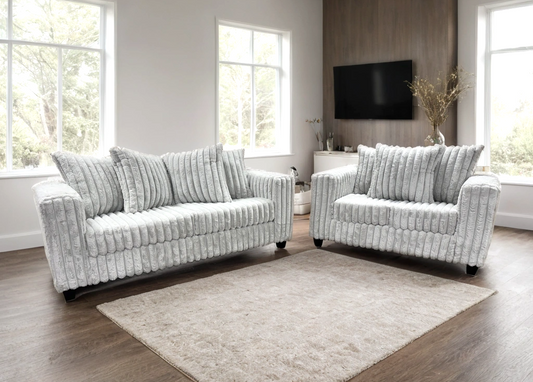 510 Gray Sofa & Loveseat Set