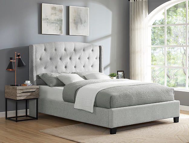 EVA QUEEN HEADBOARD/FOOTBOARD-DOVE