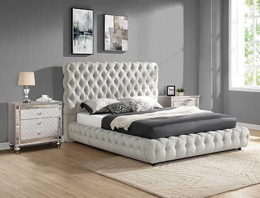FLORY Q PLATFORM BED HB/FB -DOVE