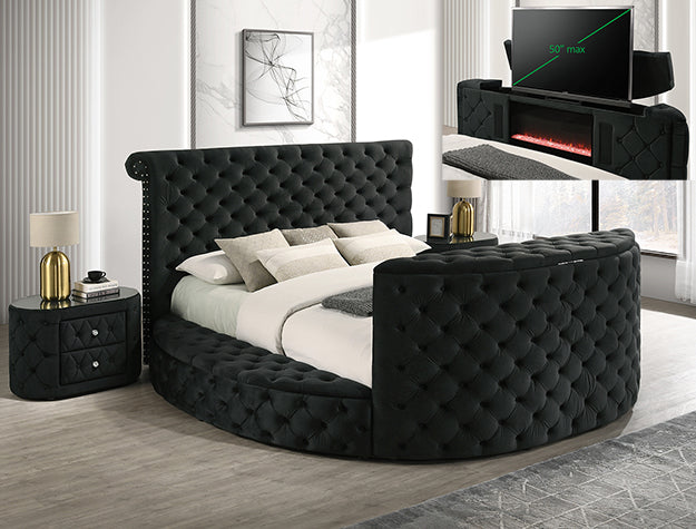 VOLTARE QUEEN HEADBOARD BLACK