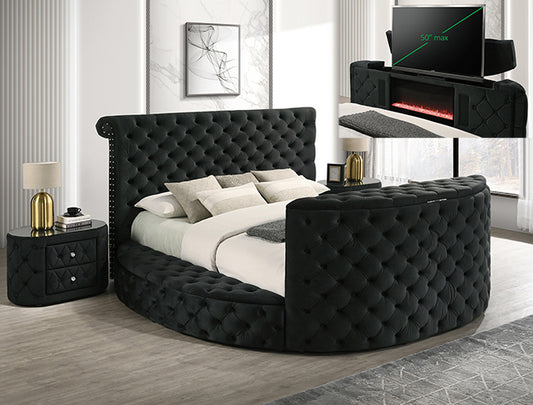 VOLTARE QUEEN HEADBOARD BLACK