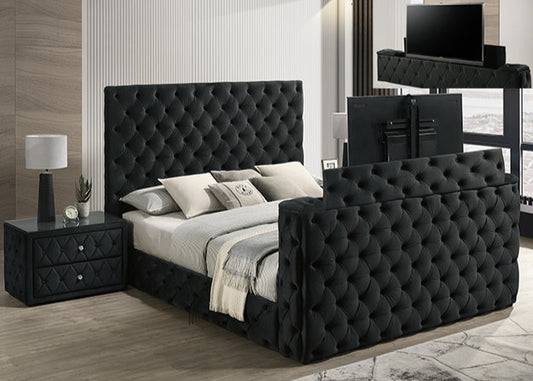 5213BK Josephine Black with TV Lift Bed Frame