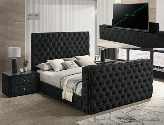 JOSEPHINE QUEEN HEADBOARD BLACK