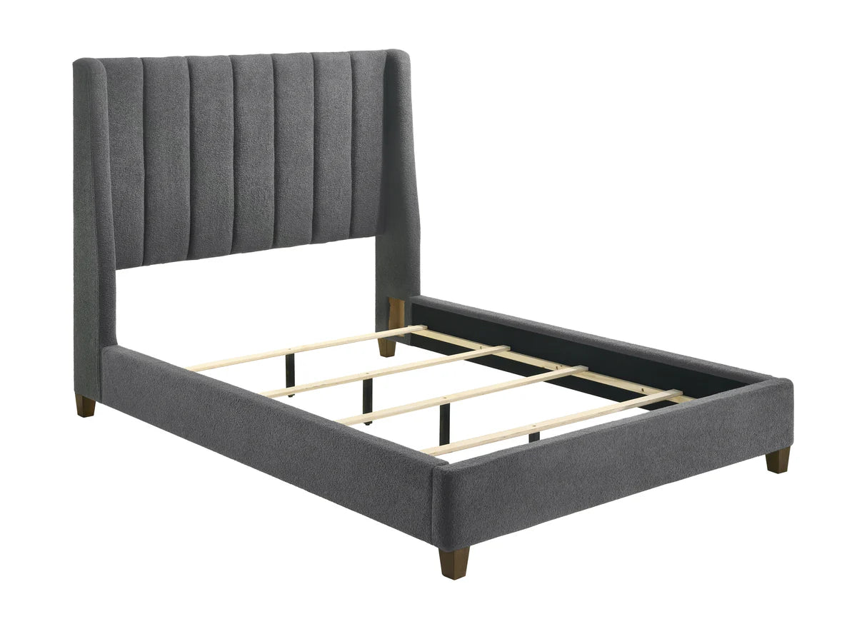 Agnes Charcoal Boucle Bed Frame
