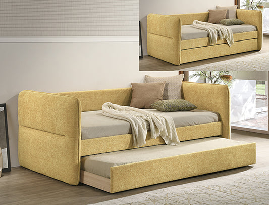 PHILIPA DAYBED ARM+SLAT-GOLD TWEED