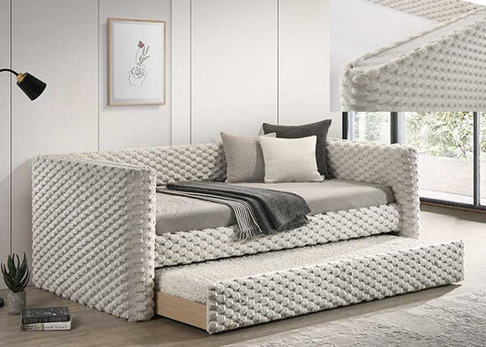 5326 Brielle White Daybed with Trundle