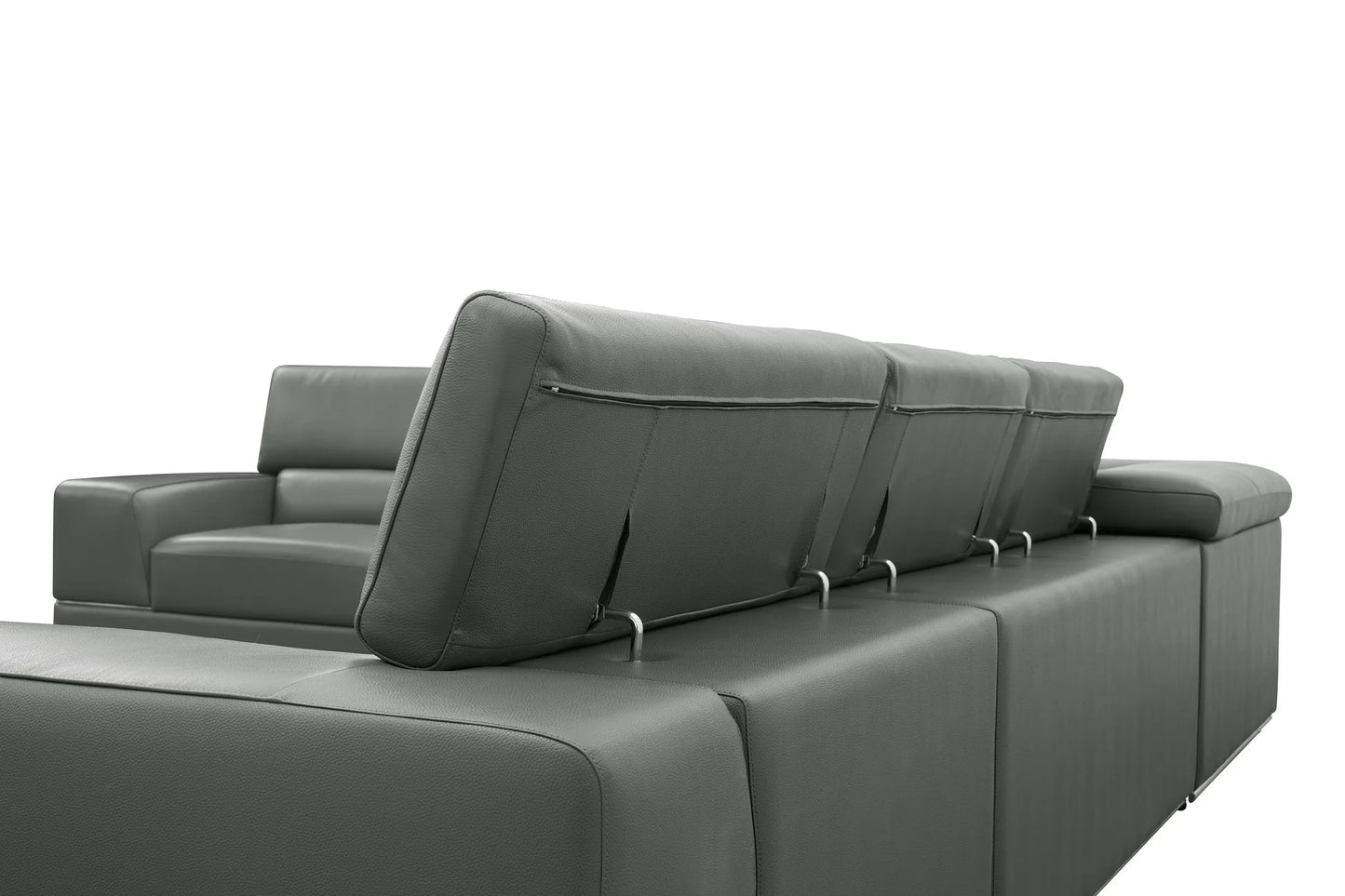 MI-5107 Nella 4pcs  Sectional Sofa Dark Grey