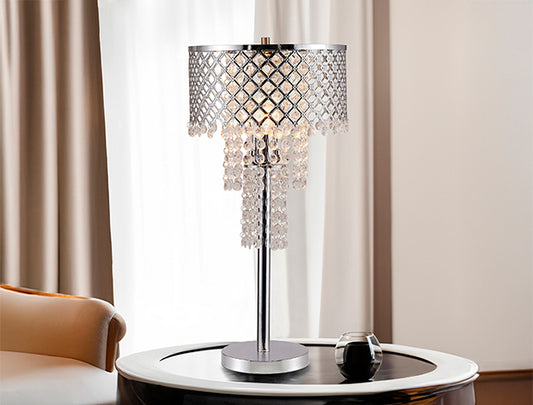 6239T-1 Crystal Mesh Table Lamp