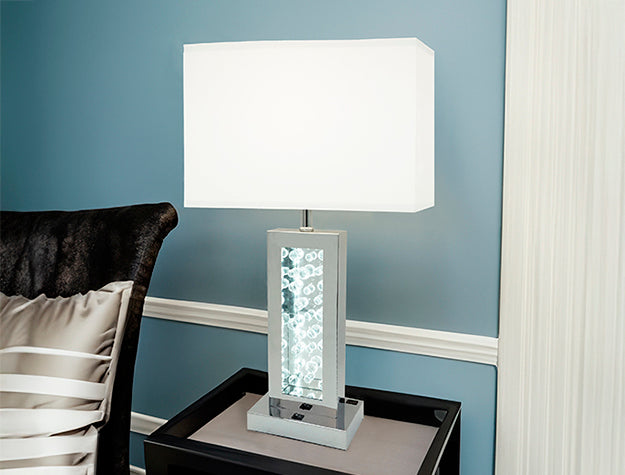 MONICA LAMP CHROME-LED ACCENT