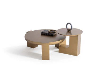 674 Gold Coffee with End Table