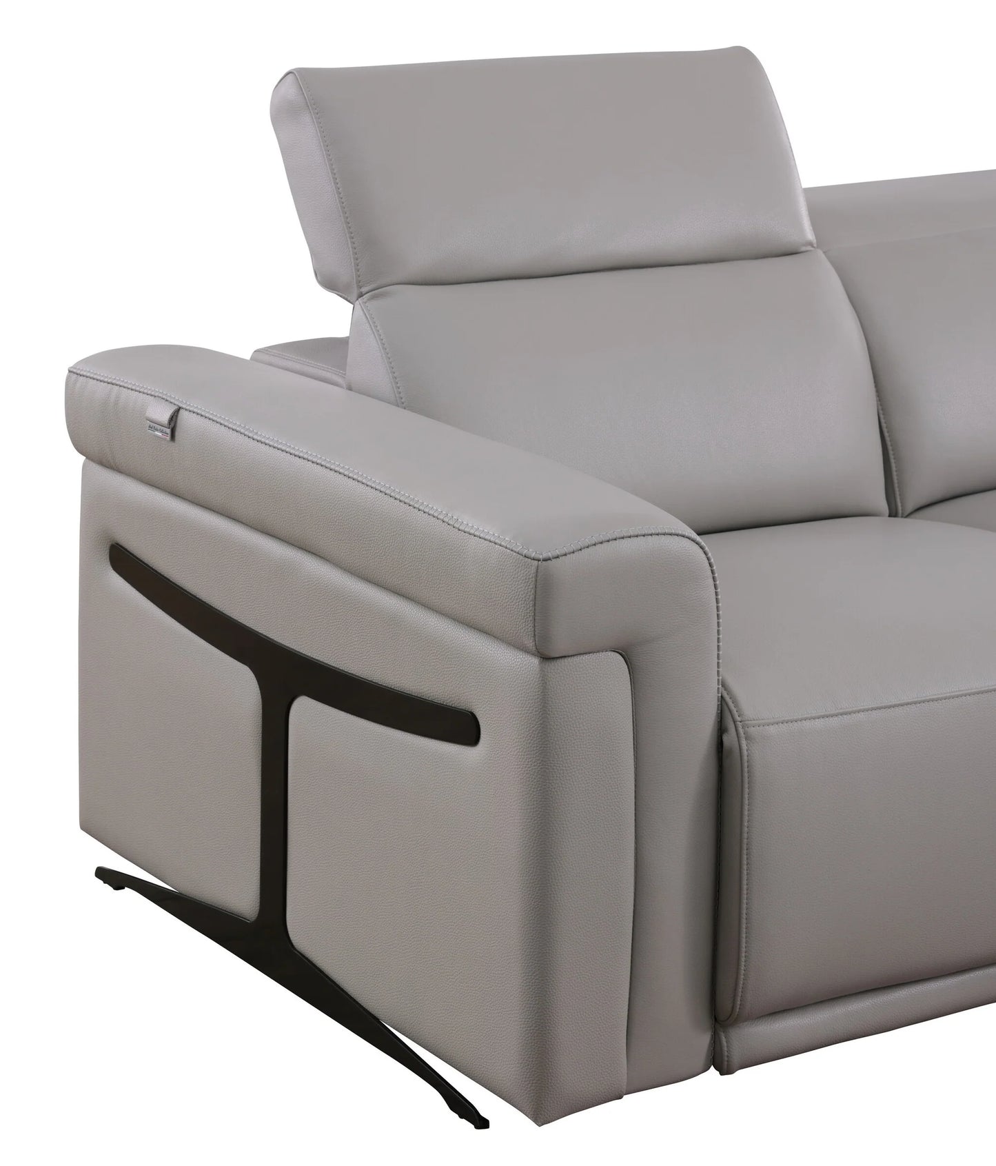 MI-1112-6pcs Lucca L.T. Grey Reclining Sectional