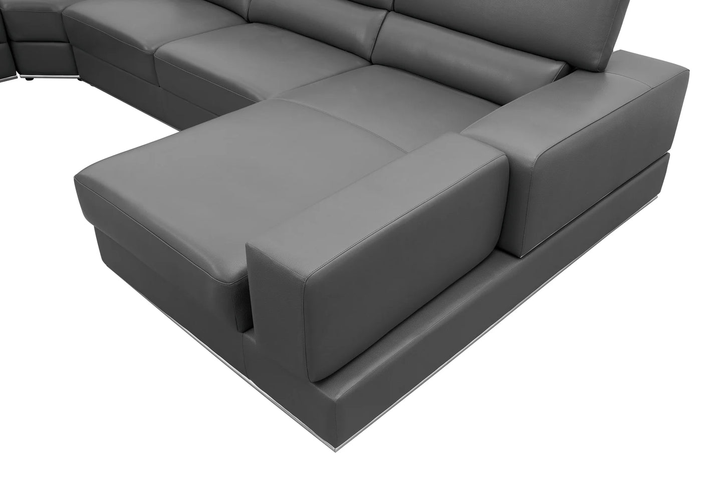 MI-5107 Nella 4pcs  Sectional Sofa Dark Grey