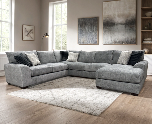 8600 Gray Oversized Sectional