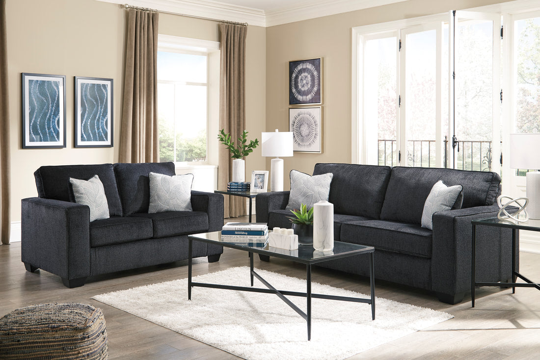 Ashley 872-13 Slate Sofa & Loveseat Set