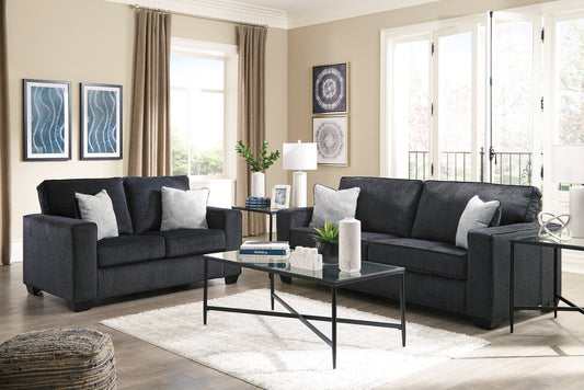 Ashley 872-13 Slate Sofa & Loveseat Set