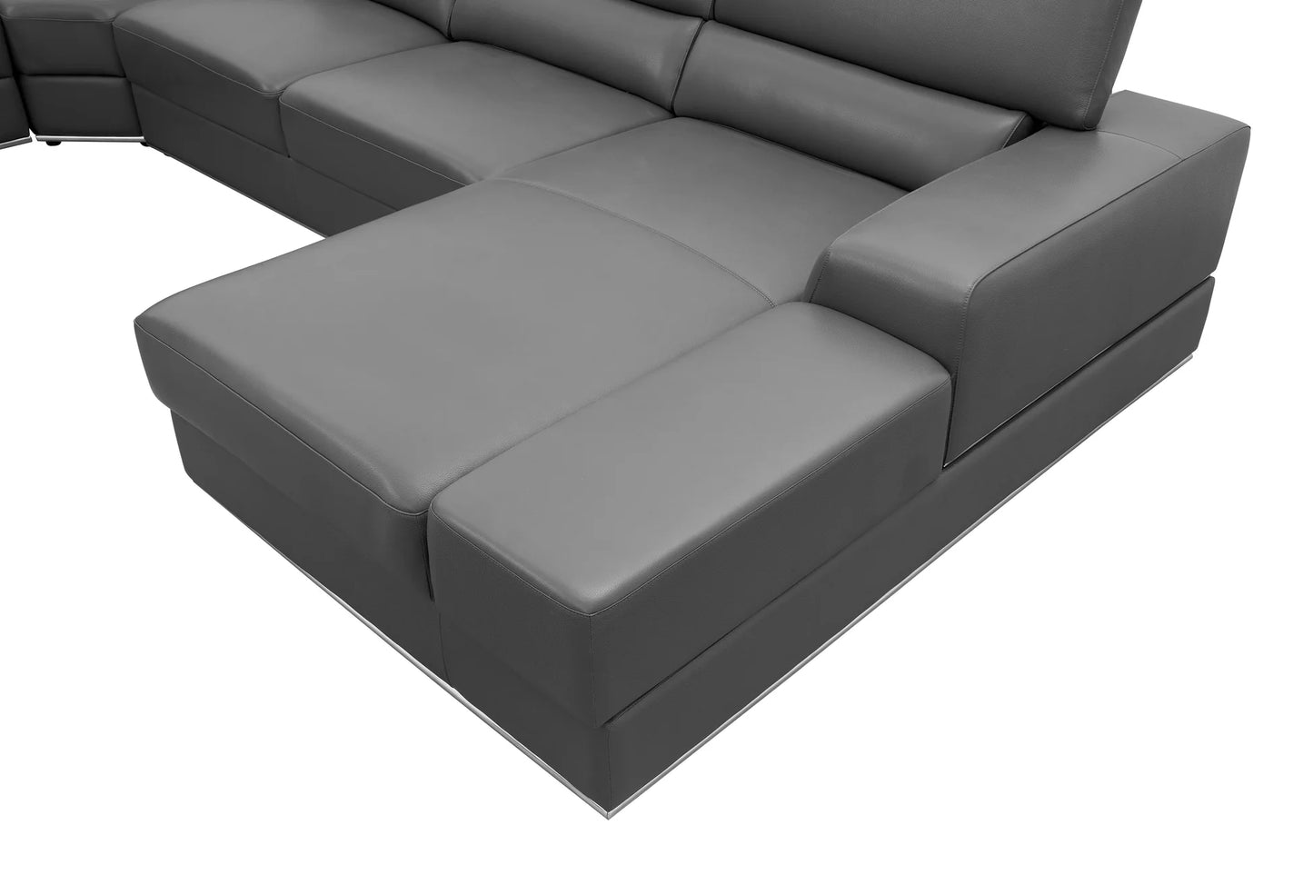 MI-5107 Nella 4pcs  Sectional Sofa Dark Grey