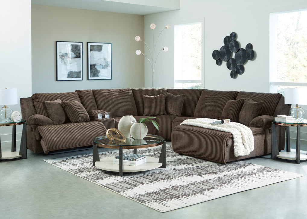 Ashley 927-05 Brown Oversized Reclining Sectional