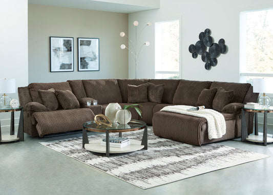 Ashley 927-05 Brown Oversized Reclining Sectional