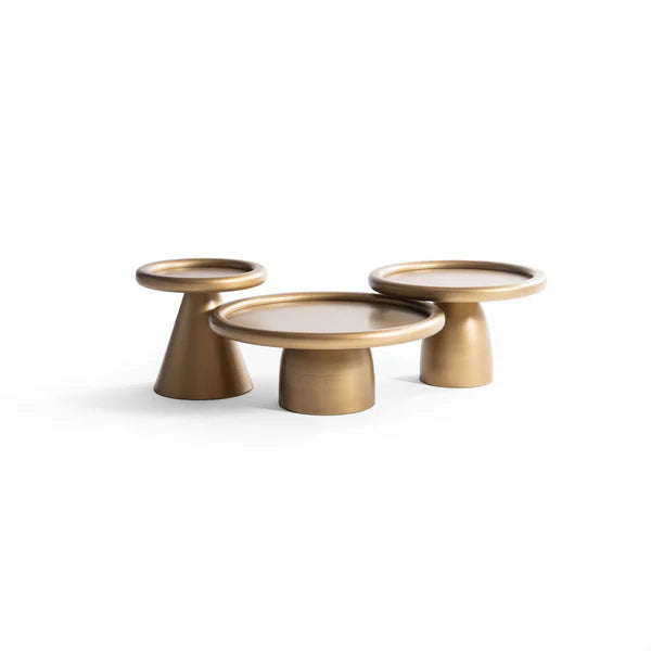 3pcs 950 Gold Coffee Table Set