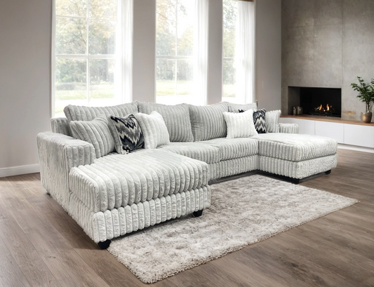 9700 Gray  Oversized Sectional