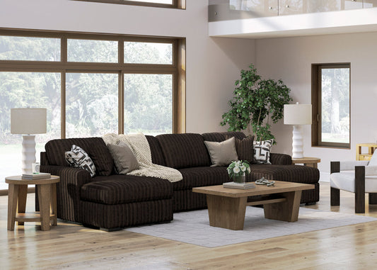 Ashley 981-04 Brown Double 3pcs Chaise Sectional