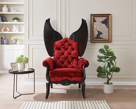 A-CH01 64 Tall Red Premium Fabric Chair
