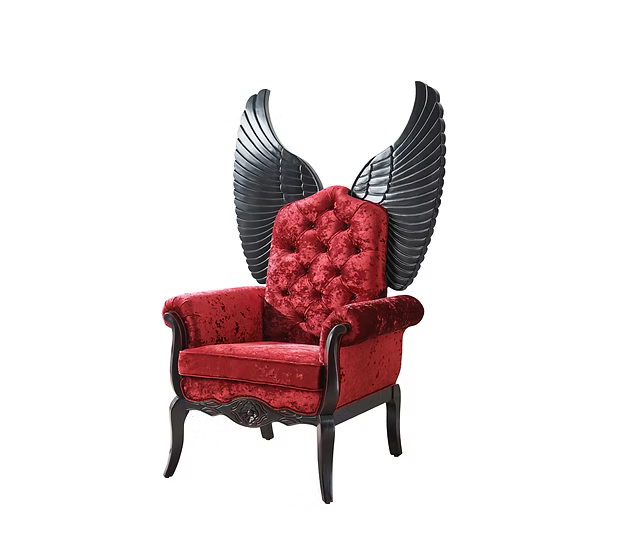 A-CH01 64 Tall Red Premium Fabric Chair