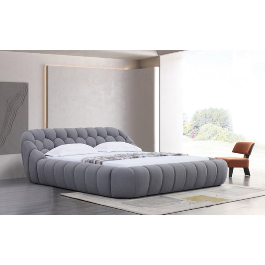 B127 Bubbles (Grey) - Queen Bed