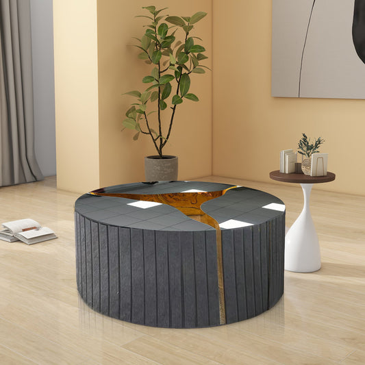 A613 Gray Smoke Glass Coffee Table