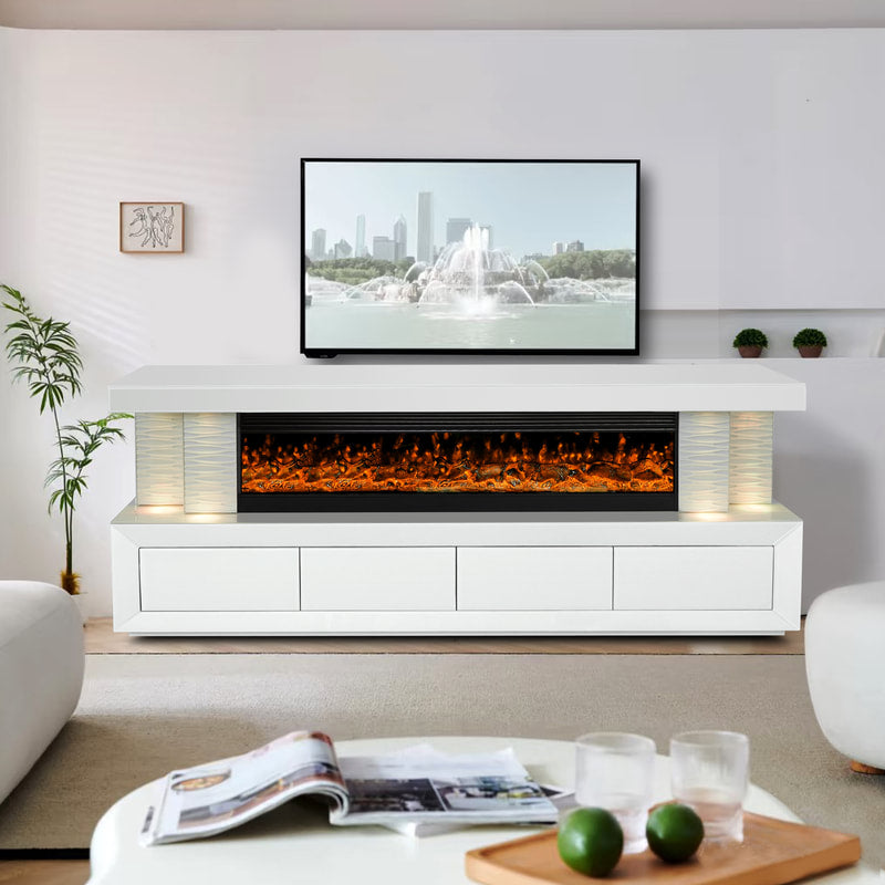 A97 TV Stand with Fireplace