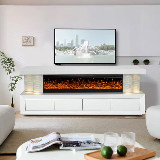 A97 TV Stand with Fireplace