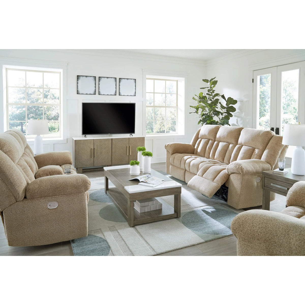 AS69305 Tip-Off Reclining Sofa & Loveseat Set