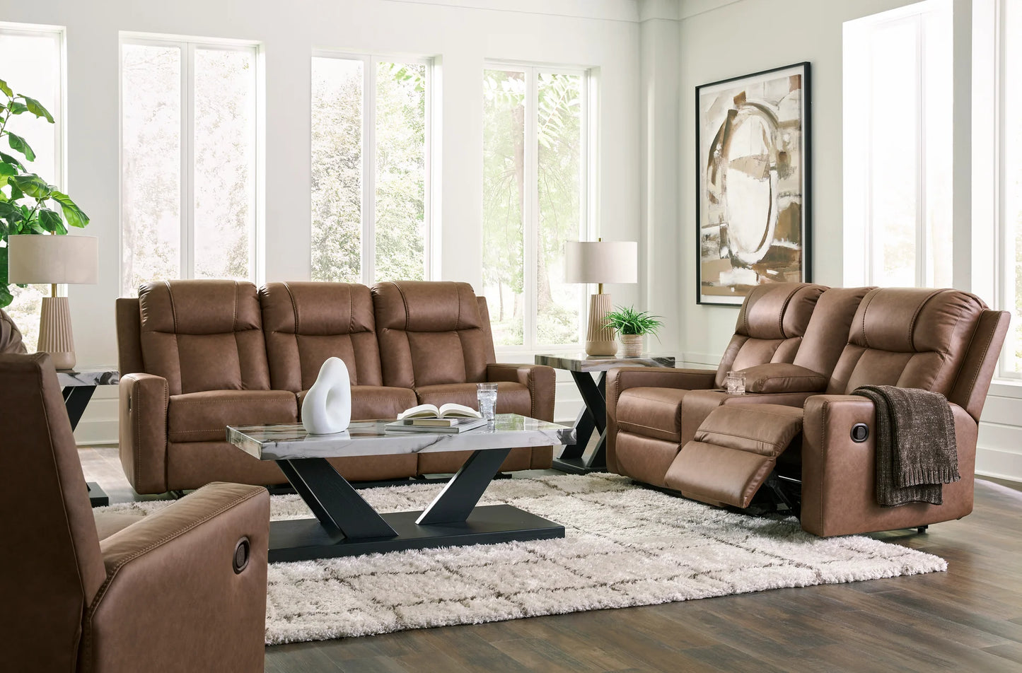 AS74714 Mackmenville Reclining Sofs & Loveseat Set