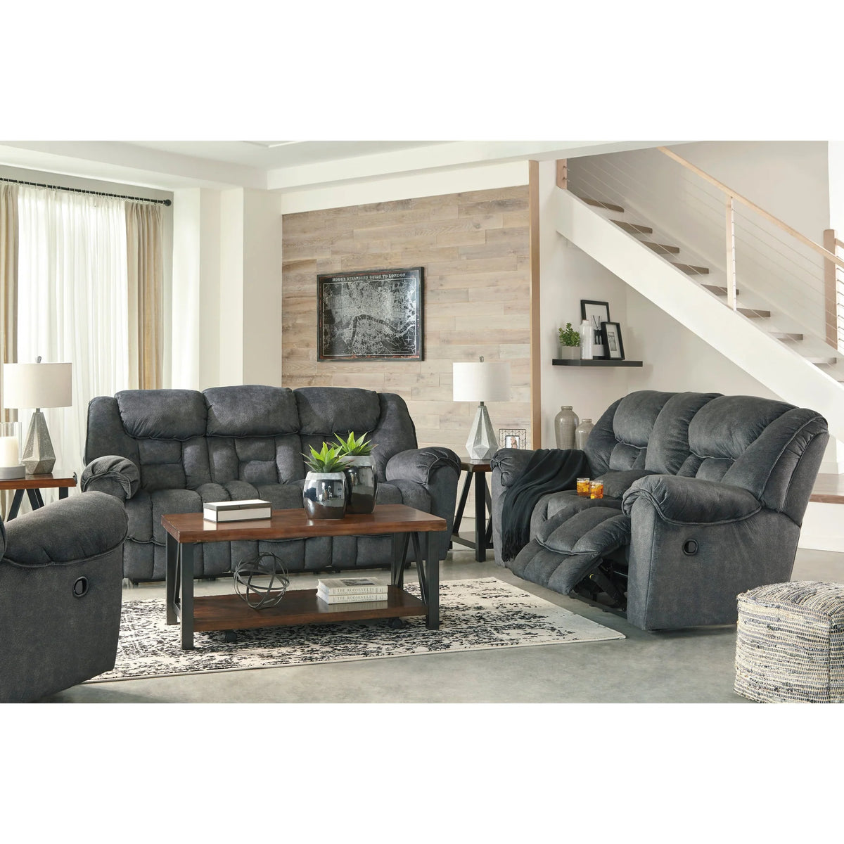 AS76902 Capehorn Reclining Sofa & Loveseat Set