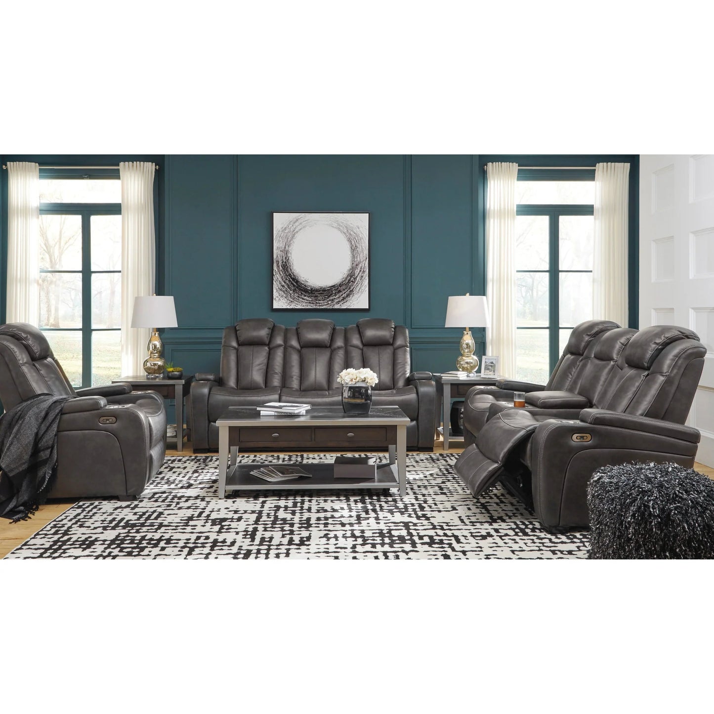 AS85001 Turbulance Reclining Sofa & Loveseat Set